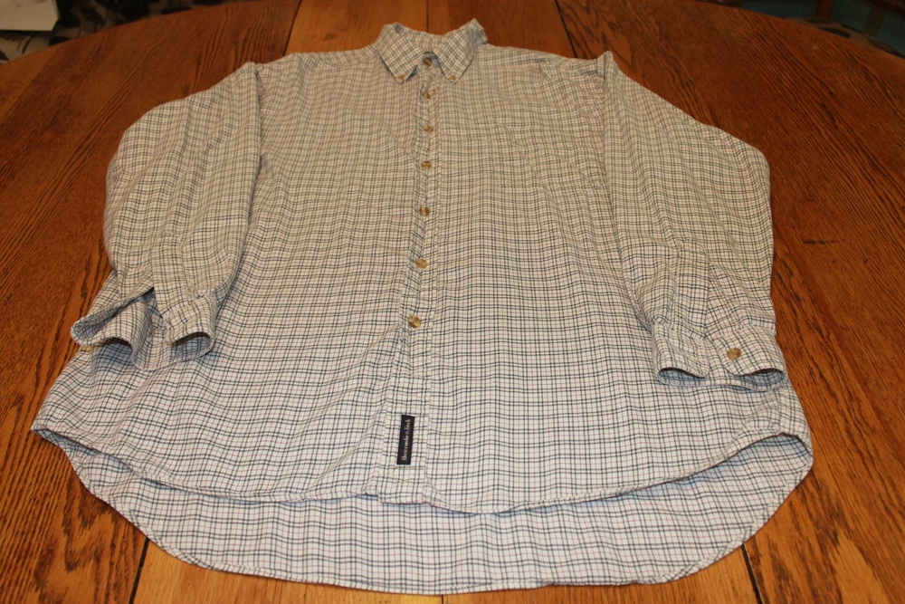 Abercrombie & Fitch Shirt Mens Large Plaid Wool Blend Button Down Casual